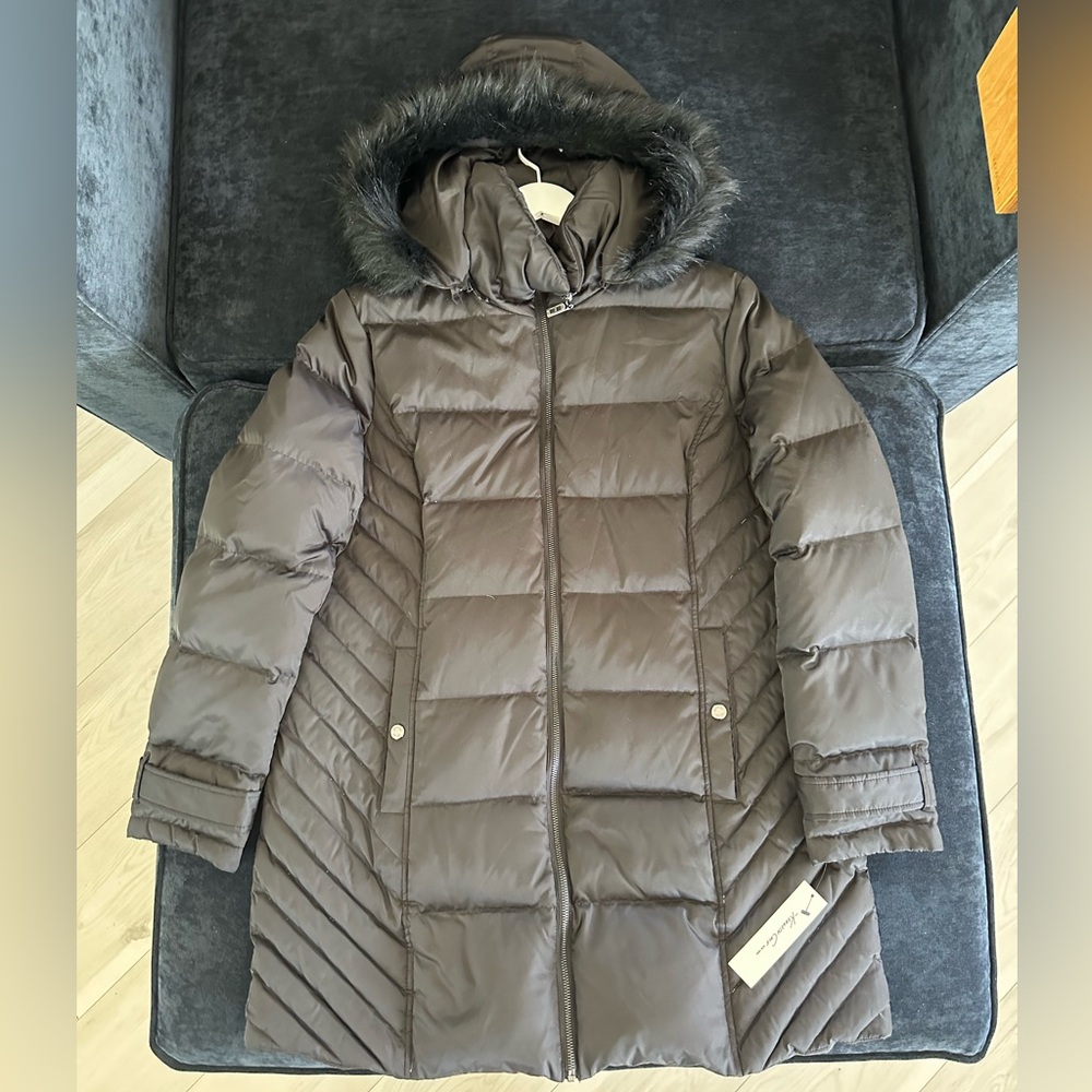Kenneth Cole (New York) Hooded Puffer Coat